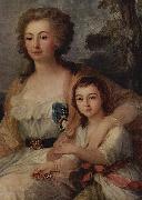 Angelica Kauffmann Countess Anna Protassowa with niece USA oil painting artist